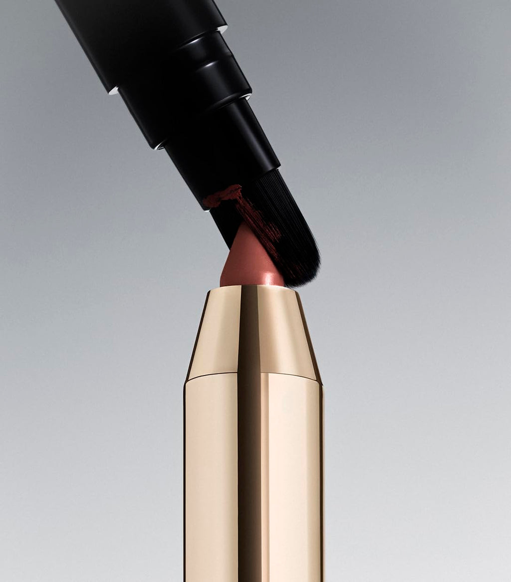 MAKE Beauty Continuum Lip Liner – Long Lasting Creamy Liner with Velvet Matte Finish – Includes Built-In Sharpener and Blending Brush – Highly Pigmented Dusty Pink Lip Color – Shade, Pulse