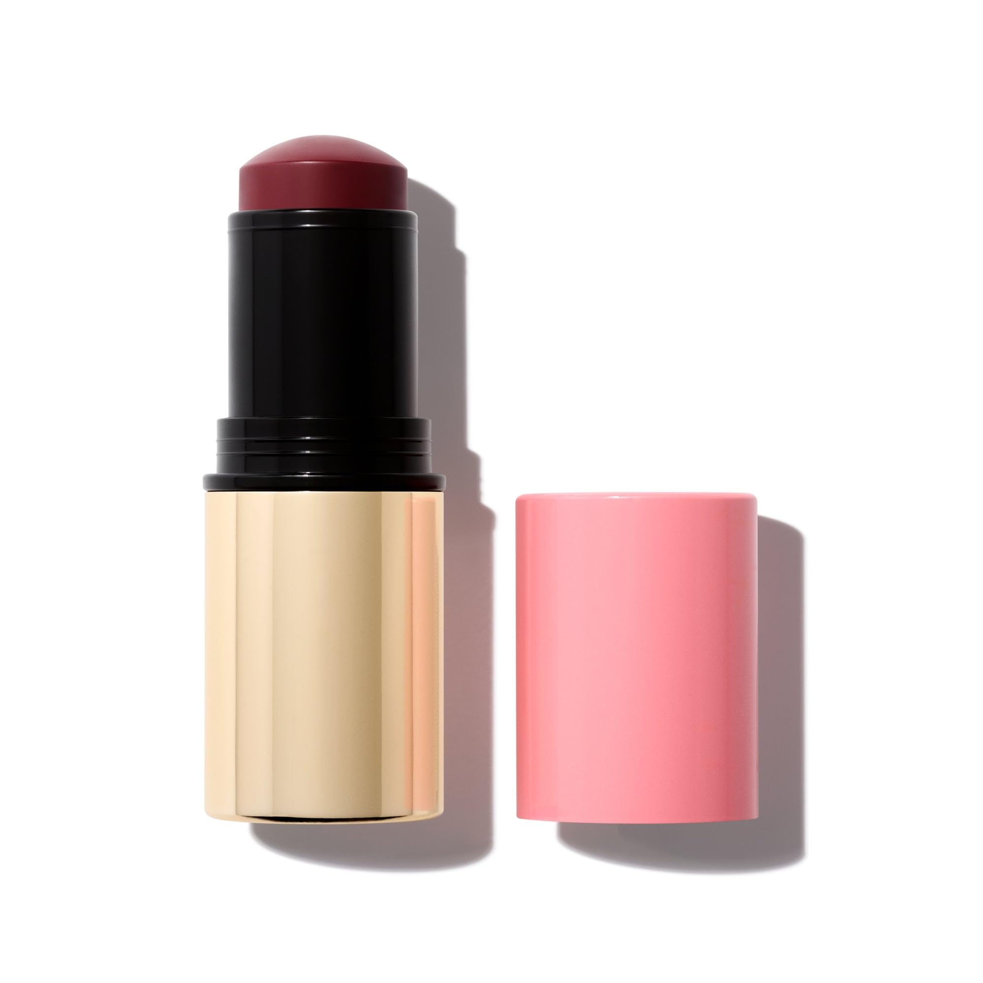MAKE Beauty Cream Stroke Cream Blush Stick for Cheeks - Vibrant, Natural Soft Matte Finish - Shade Chroma, Pinky Coral Blush Makeup