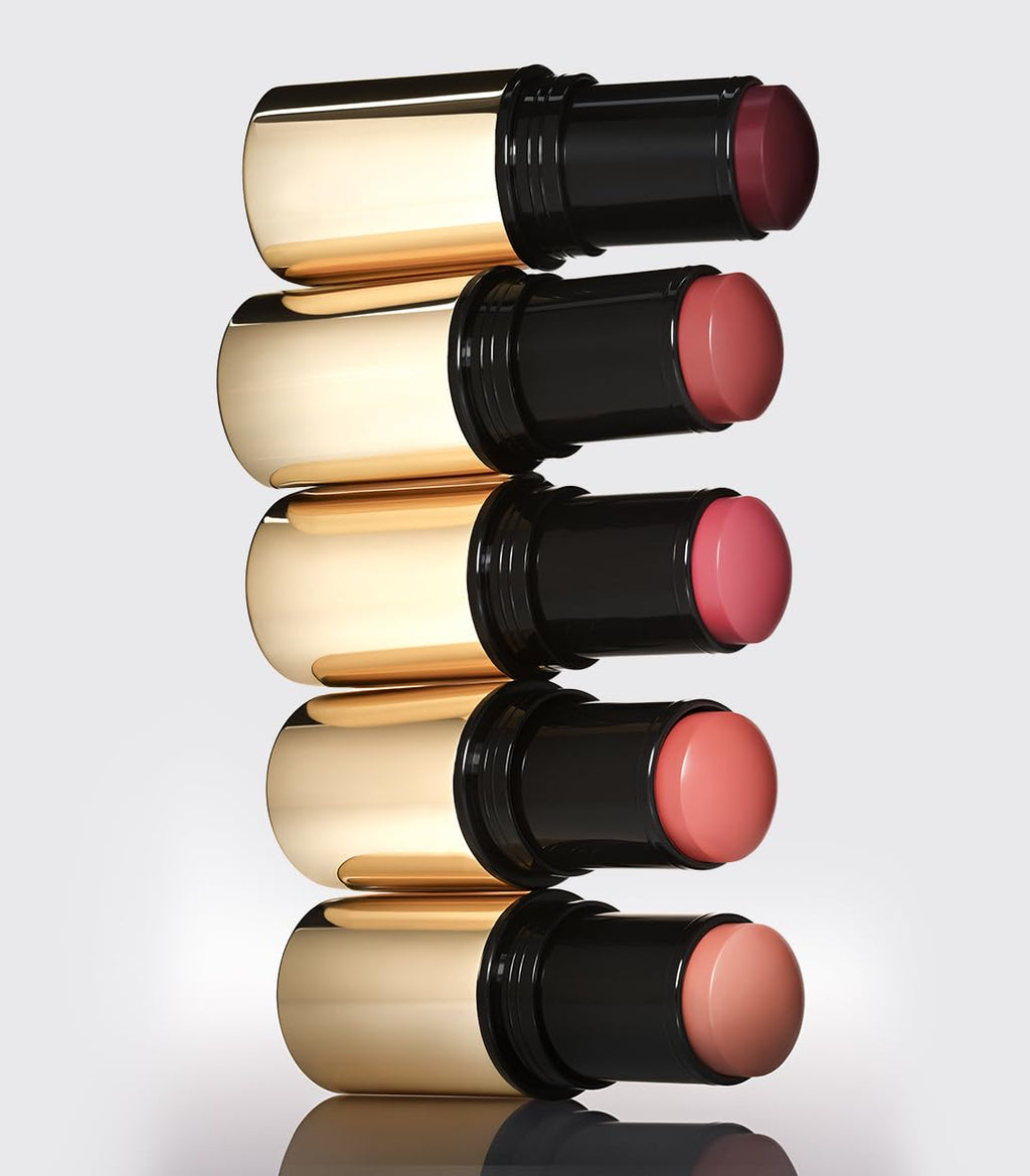 MAKE Beauty Cream Stroke Cream Blush Stick for Cheeks - Vibrant, Natural Soft Matte Finish - Shade Chroma, Pinky Coral Blush Makeup