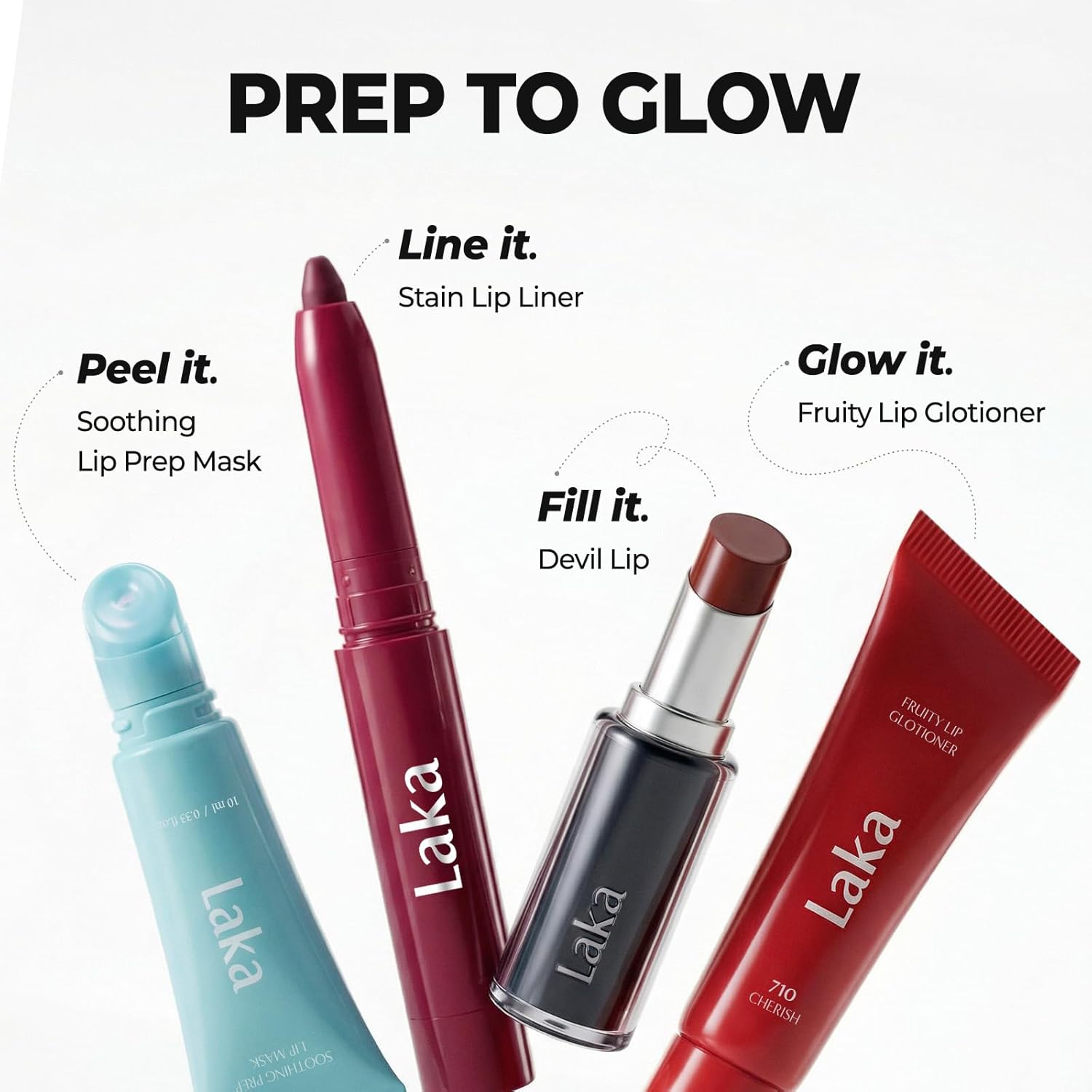 Laka Lip Liner - Smooth & Blendable Soft Matte Lip Contour Pencil for Shaping & Overlining Lips | Waterproof Formula, Oil-Cleanse Off, Long-Lasting Wear | #02 Suede Pink (Cool Nude Pink)