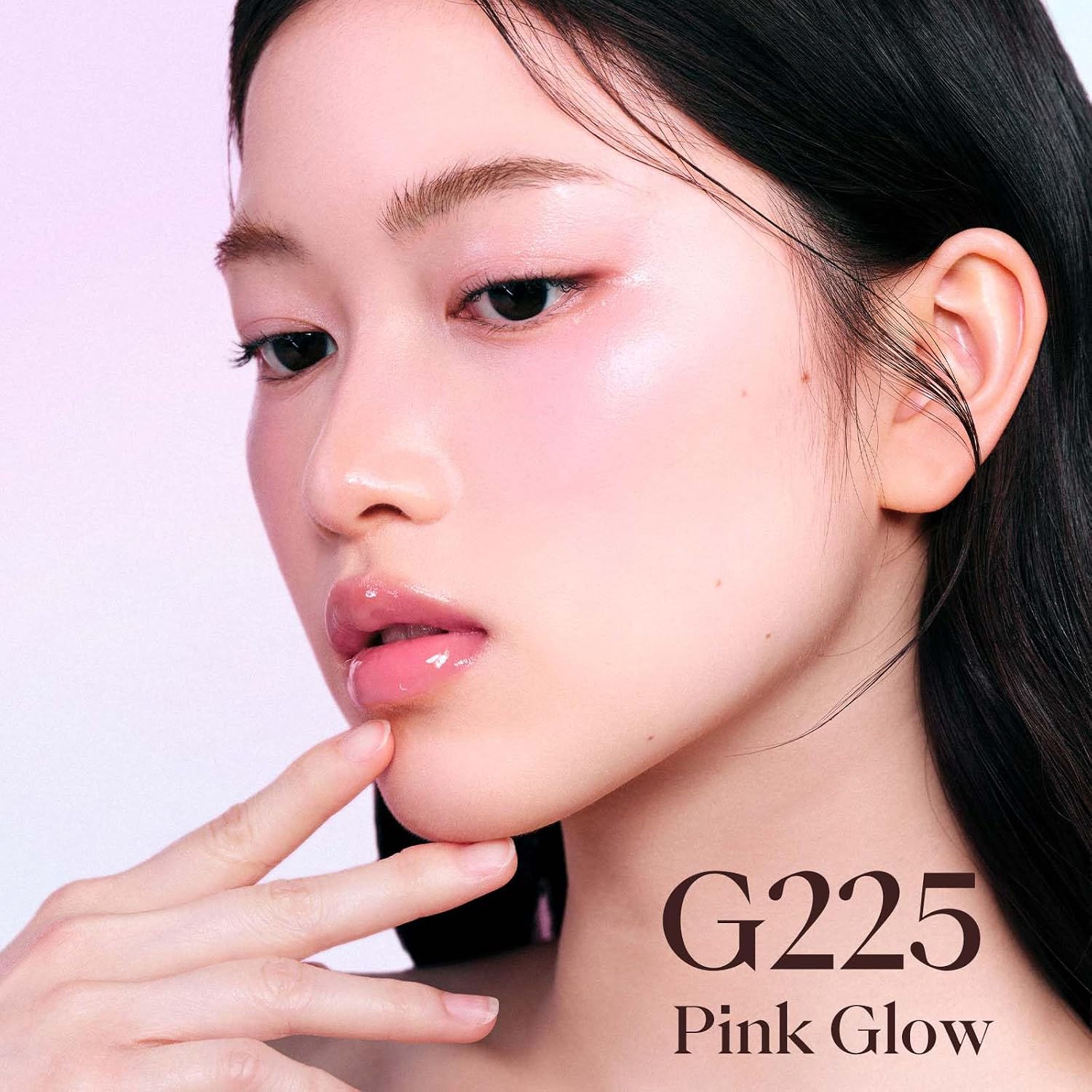 JOOCYEE AURA Glazed Blush Highlighter Luminous Powder Blush - Pink Glow | Dewy Finish Micro-Milled Skin Smoothing Face Brightener Baked Powder All-Day Radiance Natural Clean Makeup Women